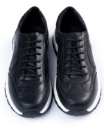 RIMINI Flex Sneakers - Black Nappa Leather - Image 3